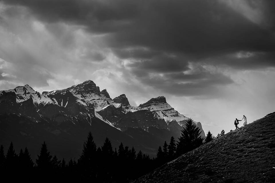 Canmore wedding portrait