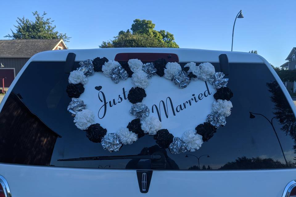 Just married sign