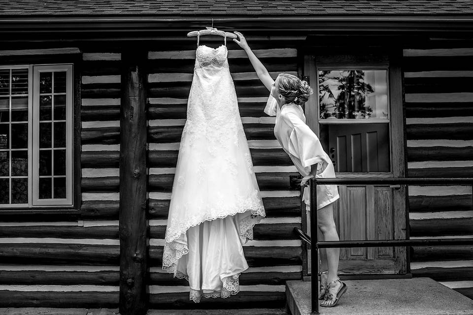 Bride wedding dress