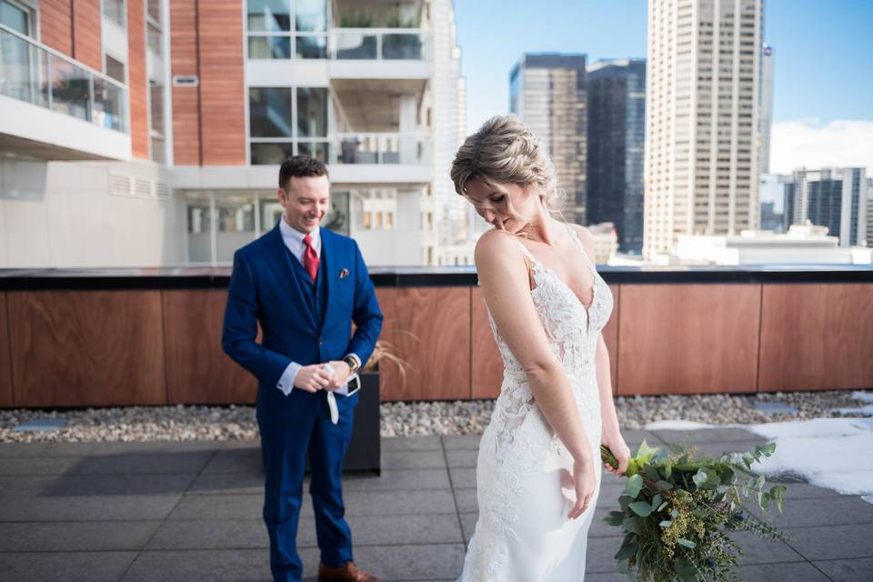 Calgary Skyline Wedding