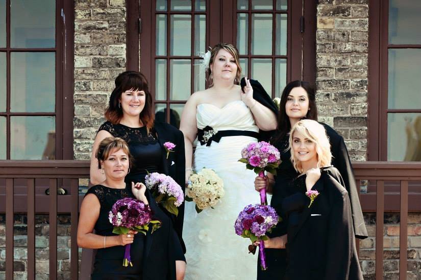 Purple ombre wedding