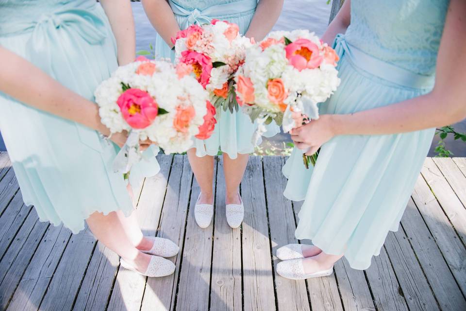 Peonies and Hydrangea Wedding