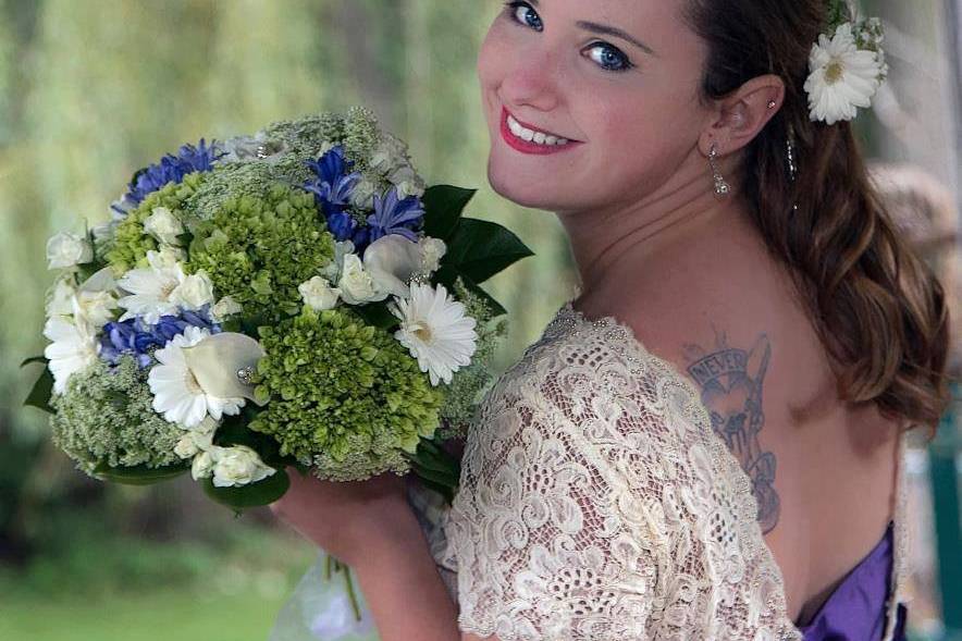 Hydrangea and purple