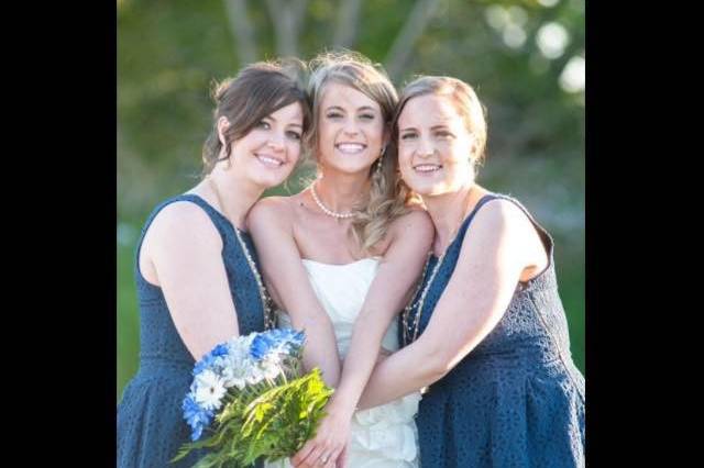 Blue wedding bouquet