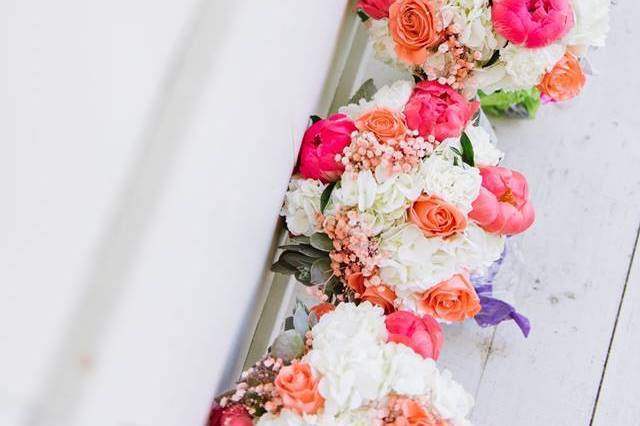 Peonies and Hydrangea Wedding