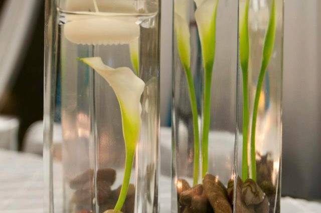 Calla lily centerpieces