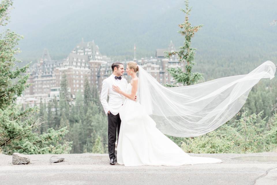 Banff wedding couple