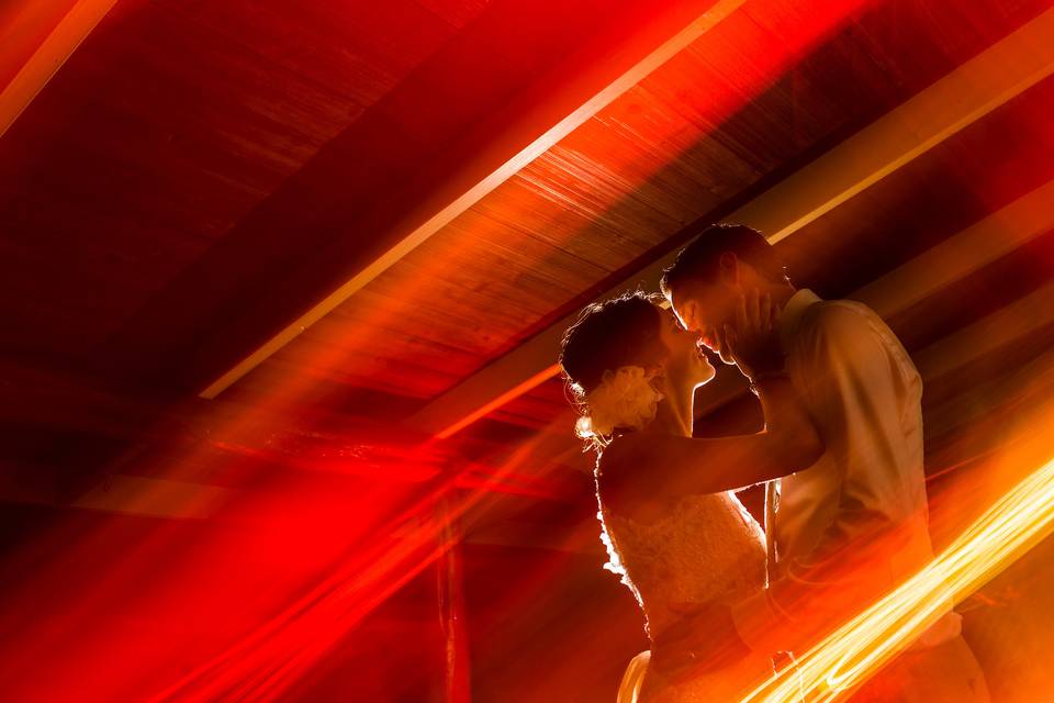 Hawaii Wedding Light Painting