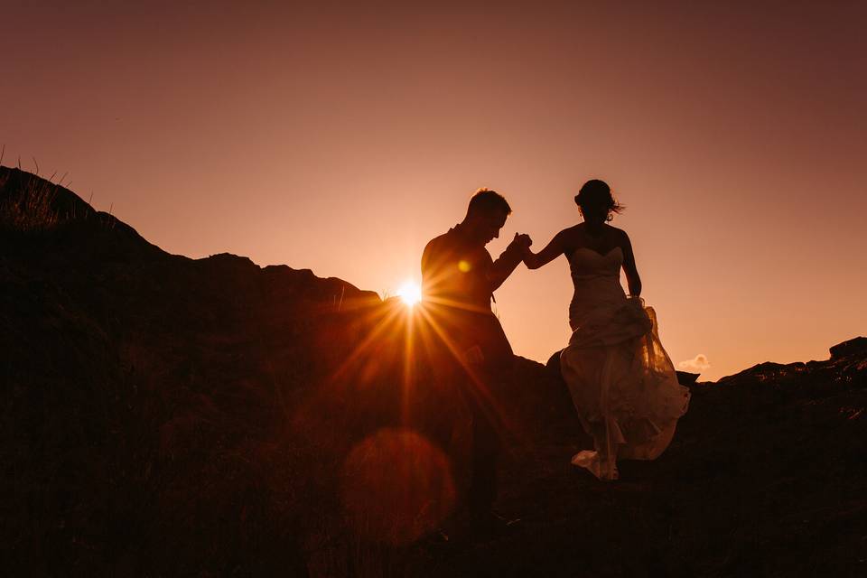 Hawaii Wedding Light Painting