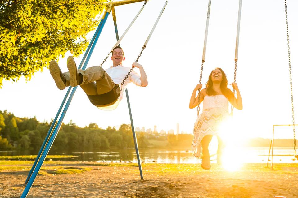 Vancouver BC Engagement Swings
