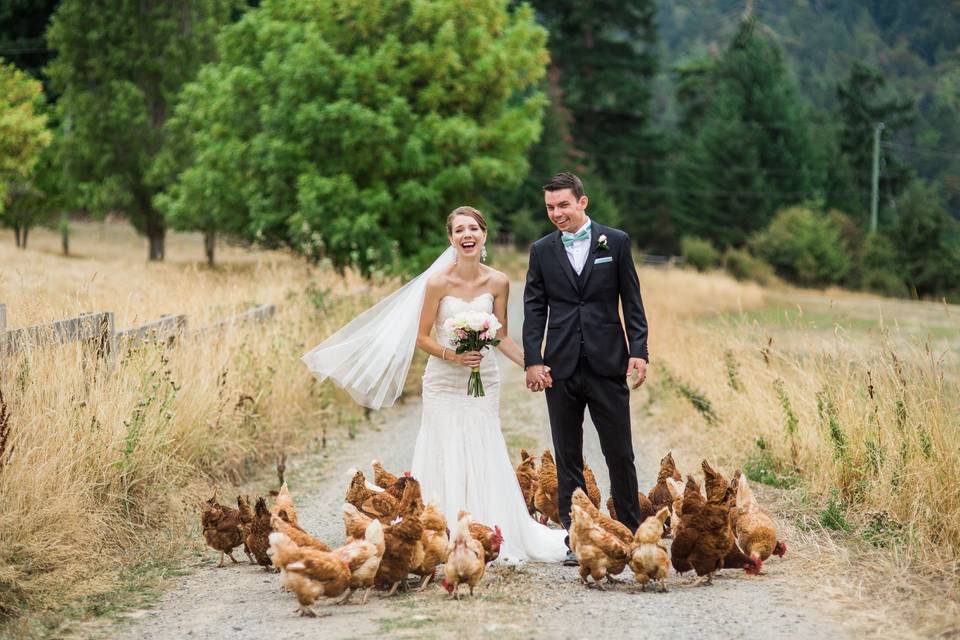 Duncan, BC wedding couple