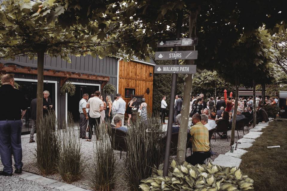 Cocktail Hour Courtyard