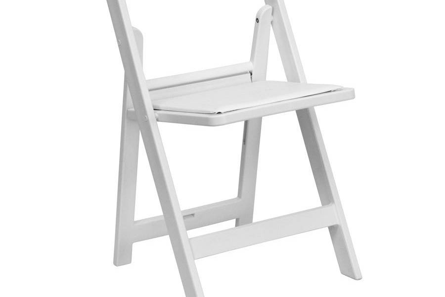 White Folding Garden Chair