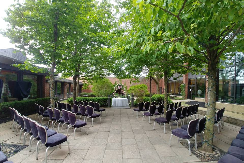 The Courtyard Ceremony Setup