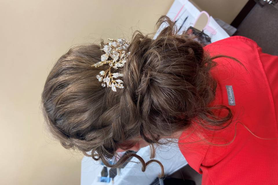 Bridal updo