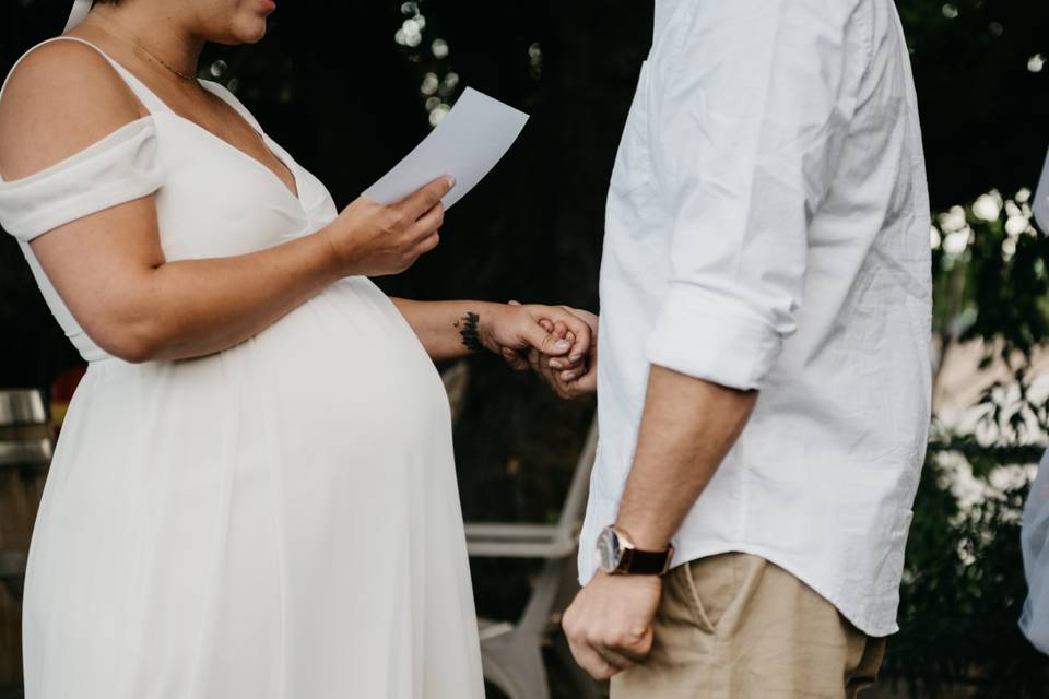 Exchanging vows