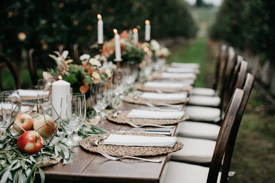 Elegant table settings