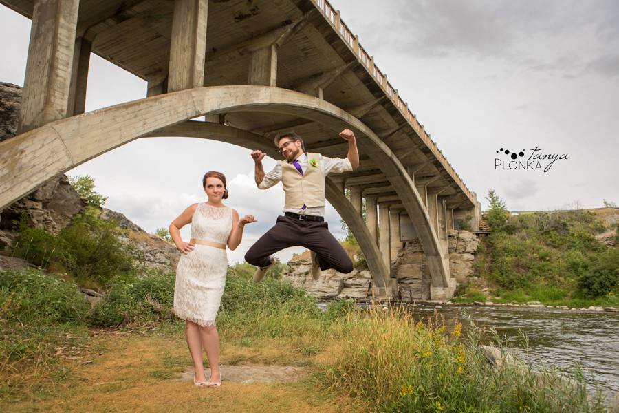 Lundbreck Falls wedding