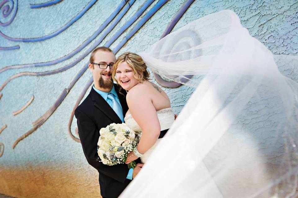 Lethbridge bride and groom