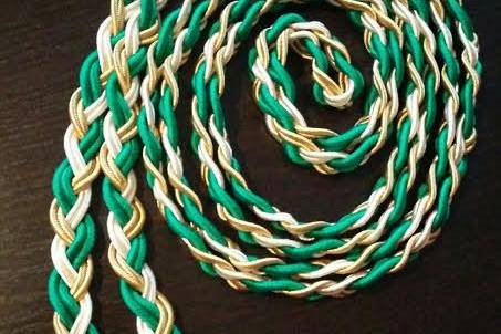 Handbraided handfasting cord