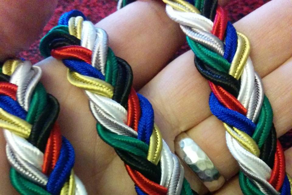 Handbraided handfasting cord