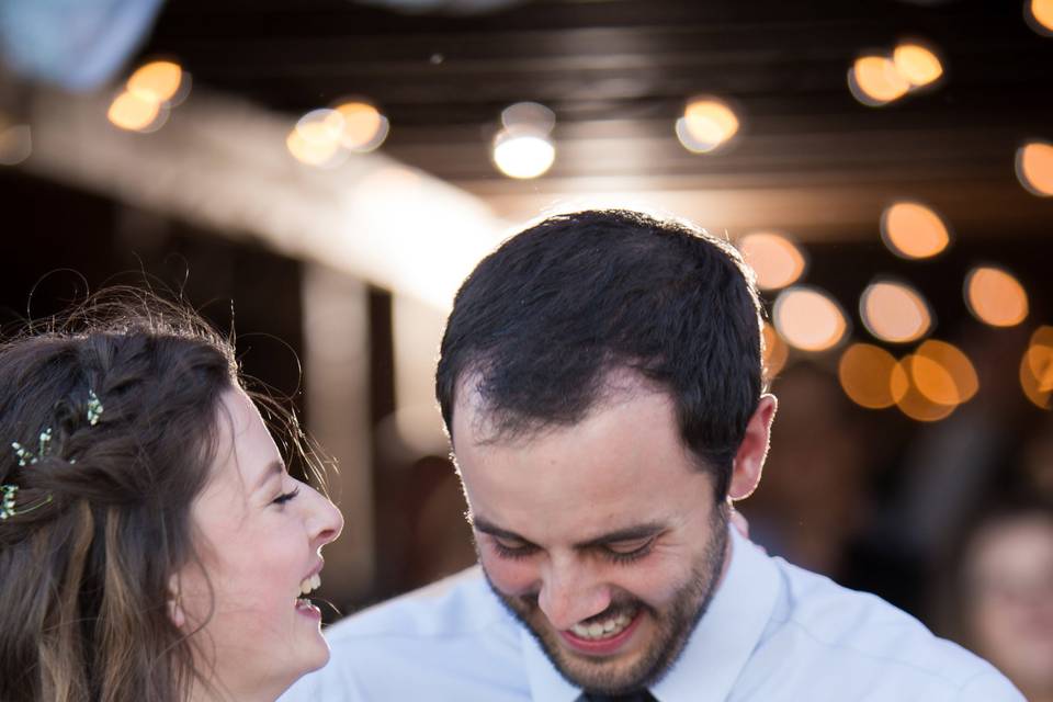 The first dance giggles