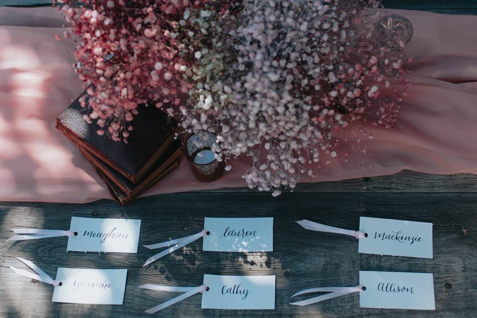 Custom name cards