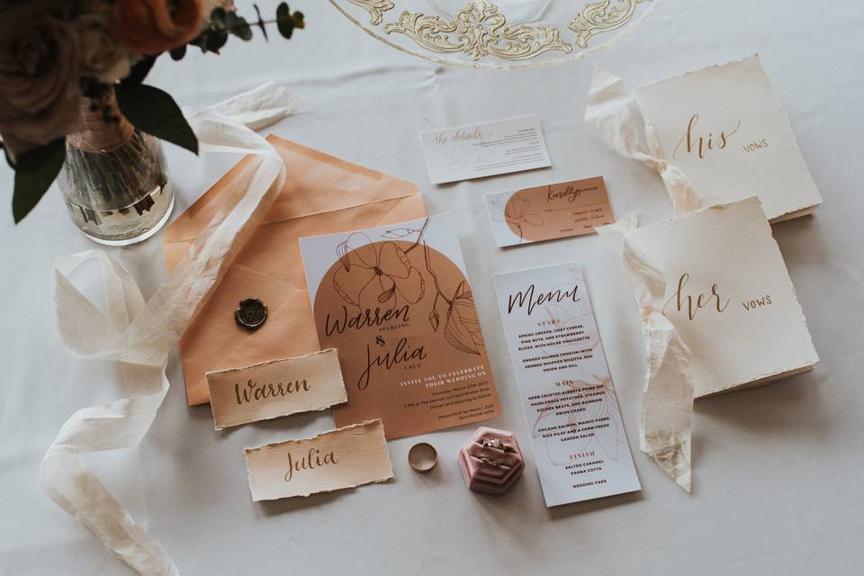 Wedding stationery