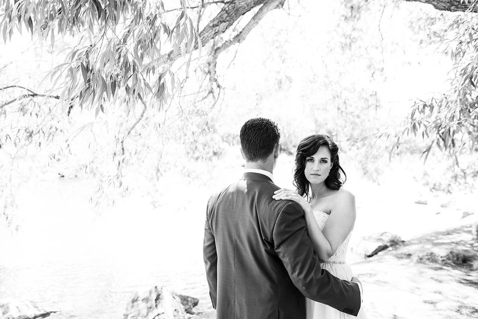 Black and white bridals