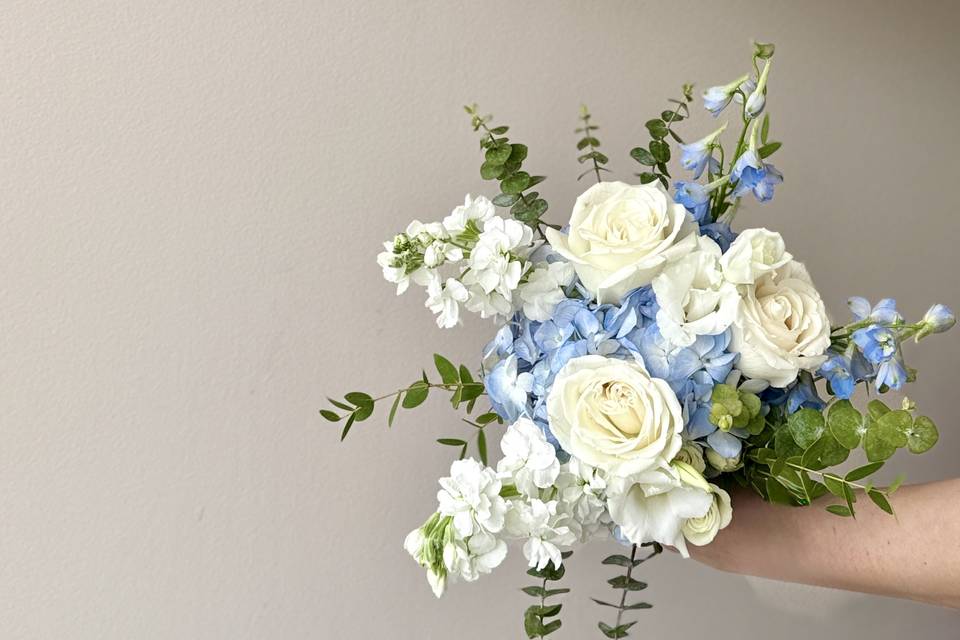 Ocean Blue bridesmaid Bouquets