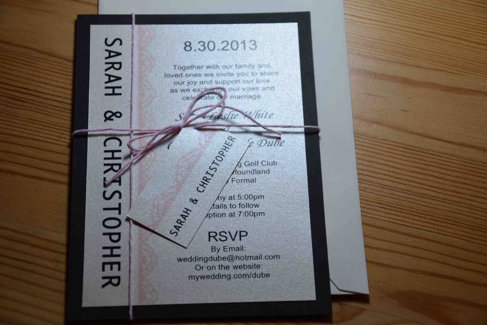 Red Deer, Alberta wedding invitations