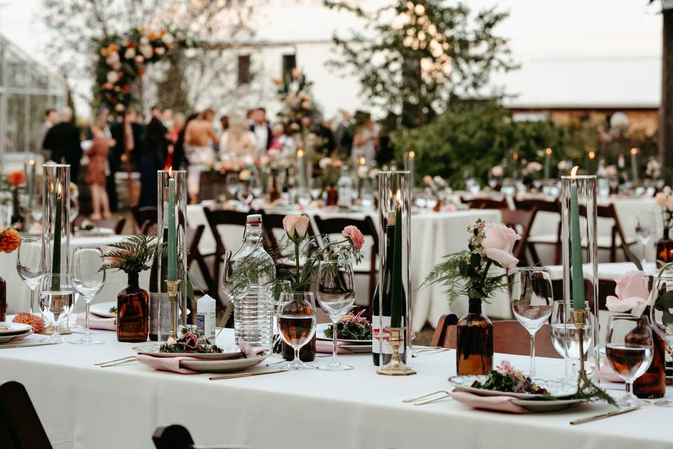 Compass Rose Table Setup