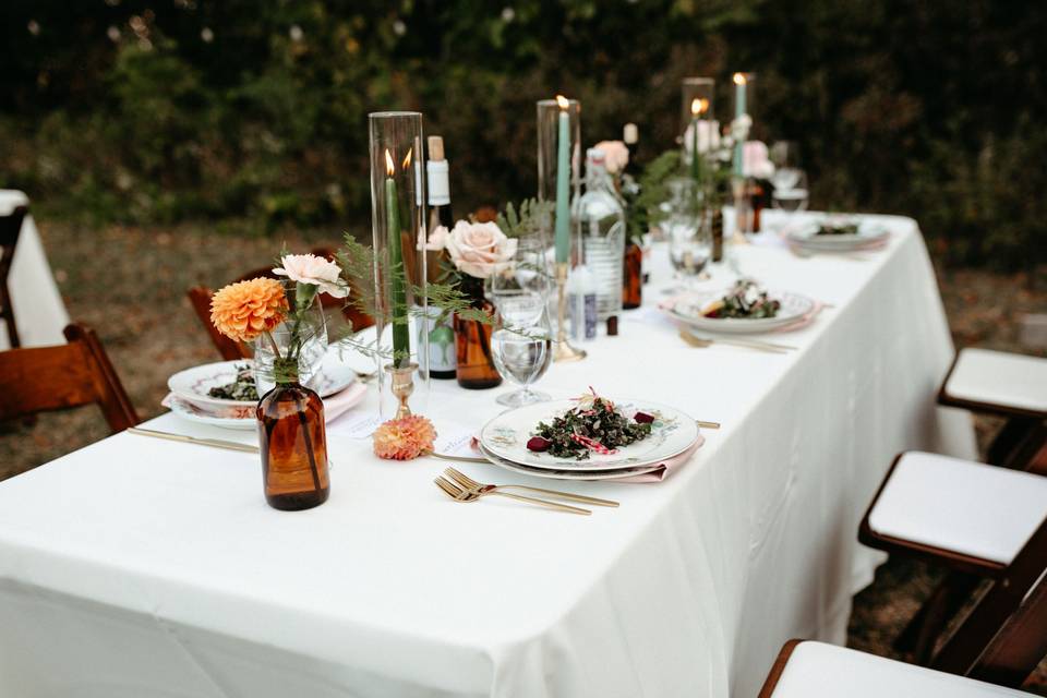 Compass Rose Table Setup