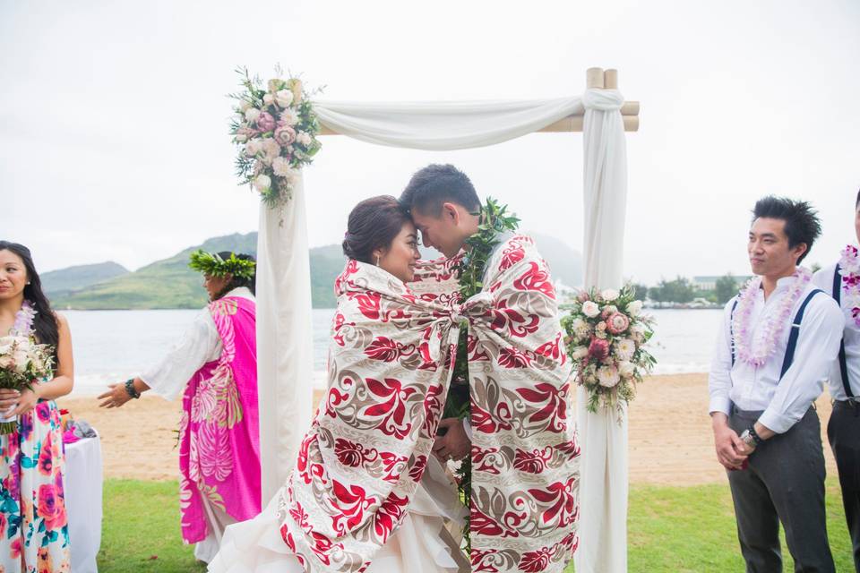 A moment for this couple