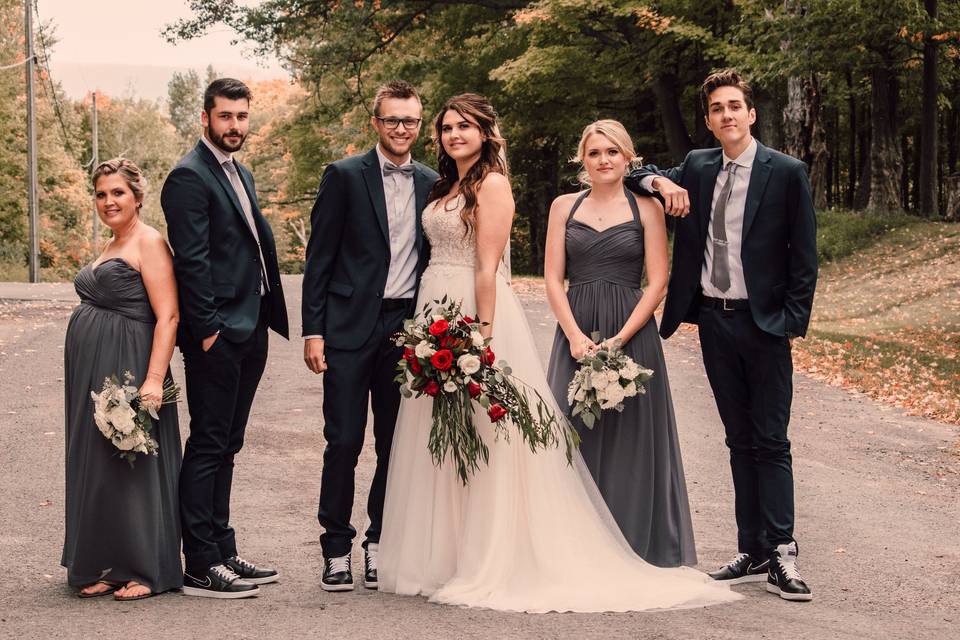 Road side bridal portraits