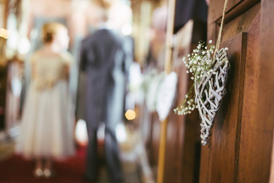 Blurry wedding photo