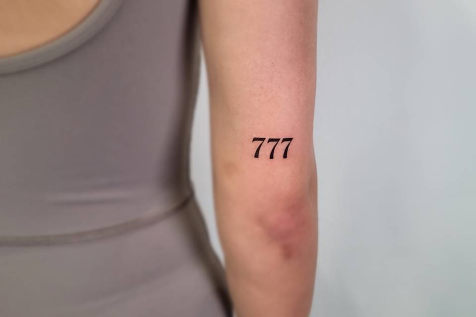 Angel numbers tattoo