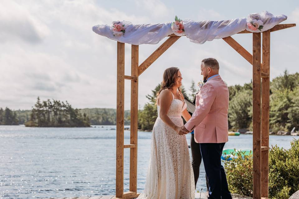 Beautiful backyard wedding