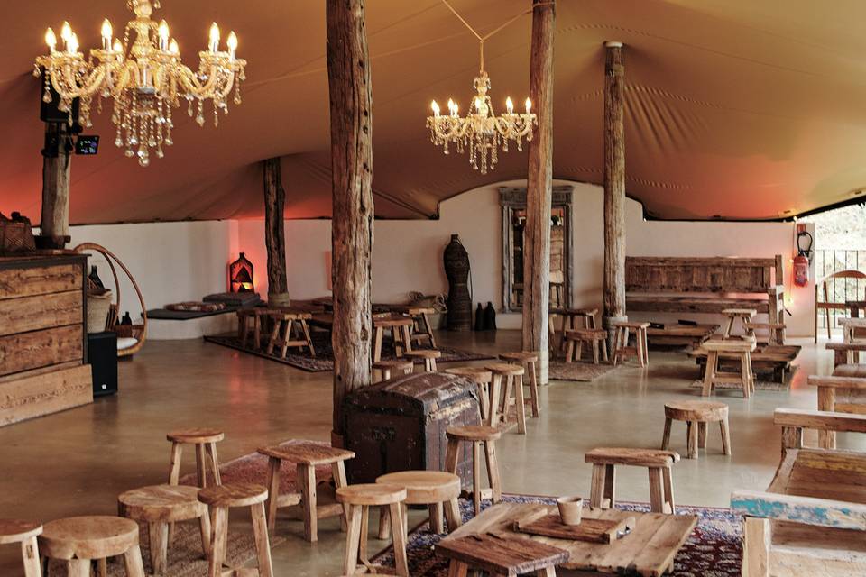 Wedding lounge area