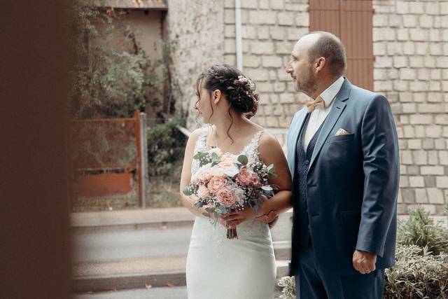 La mariée et son papa