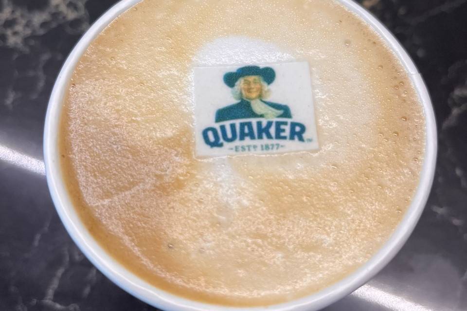 Quaker Event Beverage Branding
