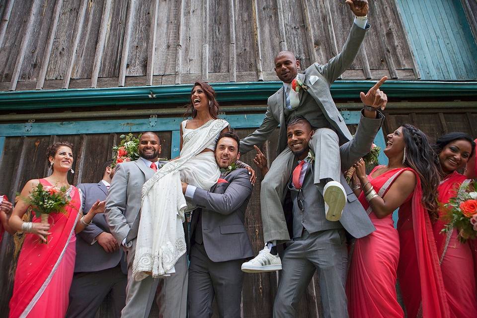 Bridal Party Candid moment