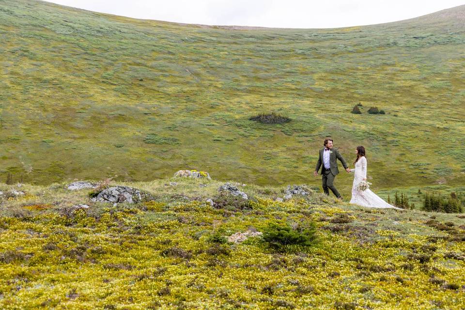 Canmore Heli Wedding