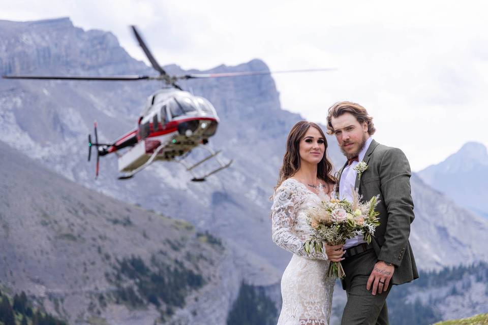 Canmore Heli Wedding