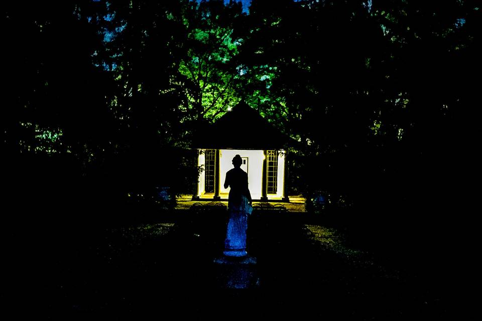 Sunken Garden at Night