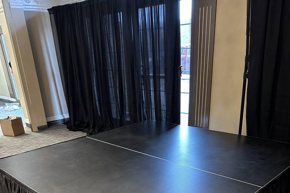 Stage Riser with Skirting