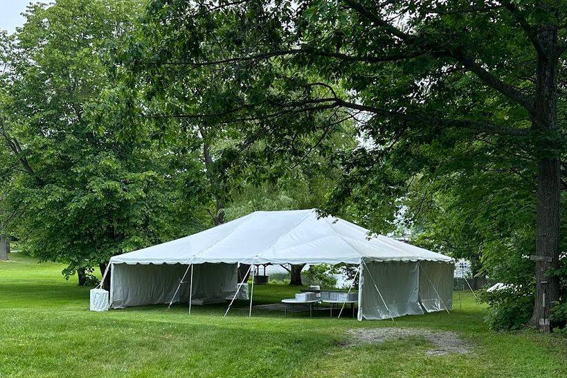 White Wedding Tent, 30 x 40