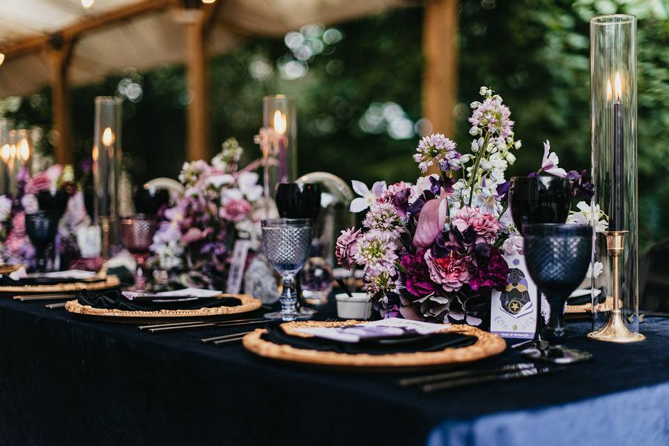 Romantic tablescape