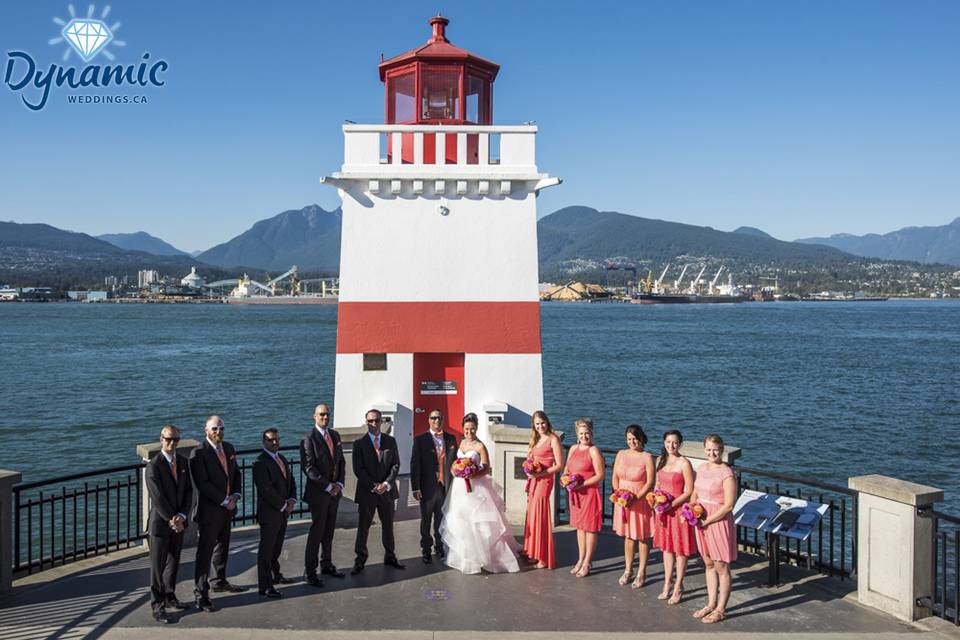 Outdoor ceremony setup