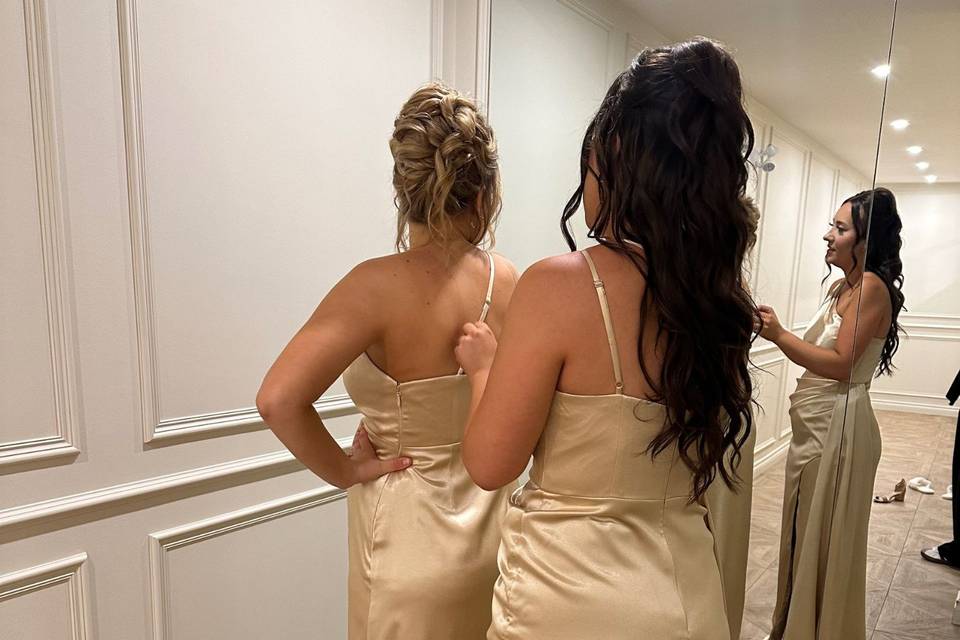 BTS bridesmaid prep